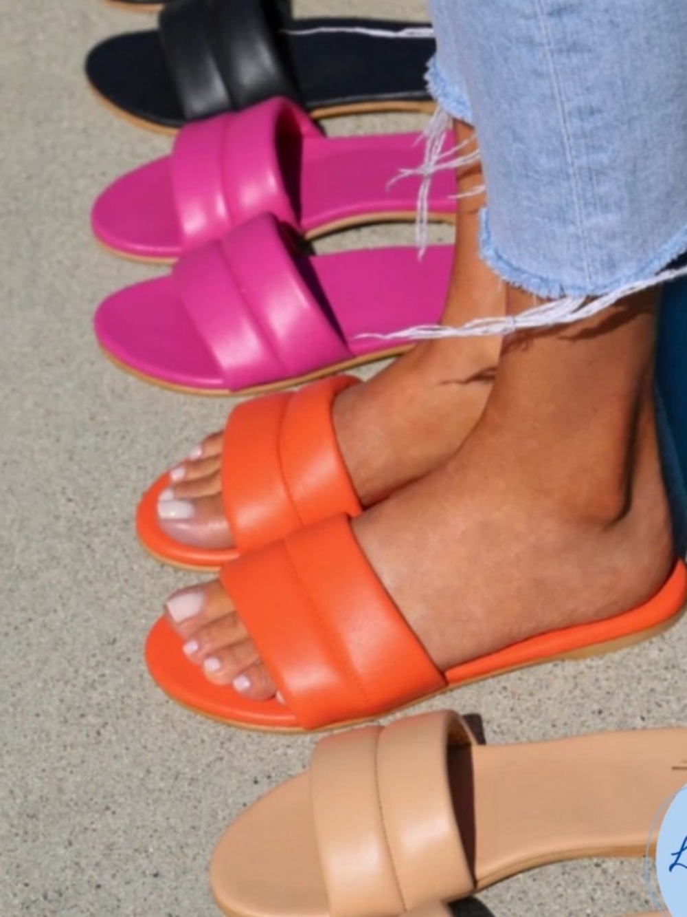 beek Sugarbird Slide Sandal in Orange 6